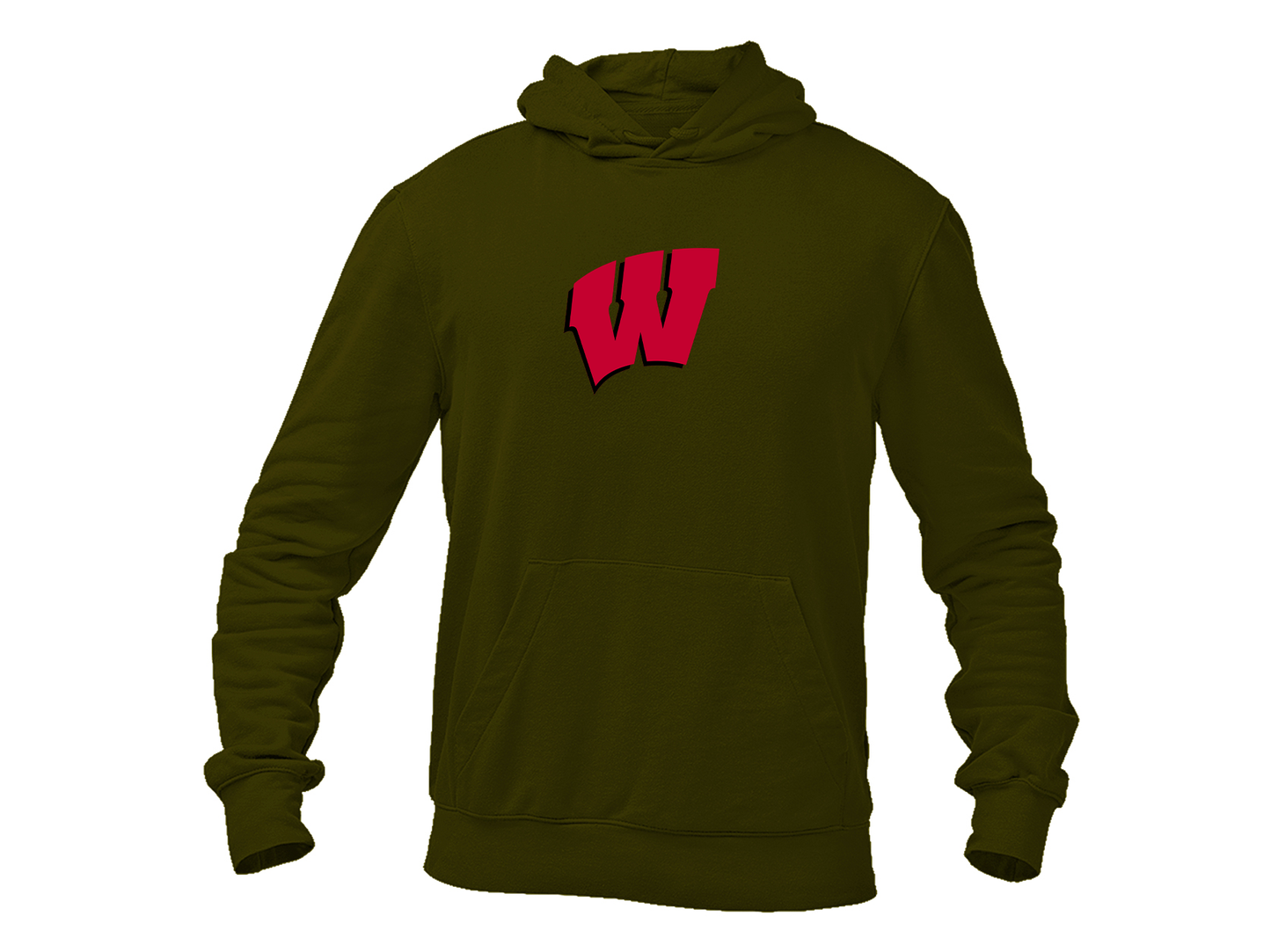 Men's Wisconsin Badgers Softstyle Midweight Hooded Sweatshirt