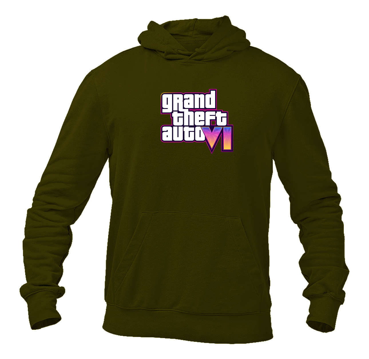Men's GTA 6 Grand Theft Auto VI Pullover Hoodie Game