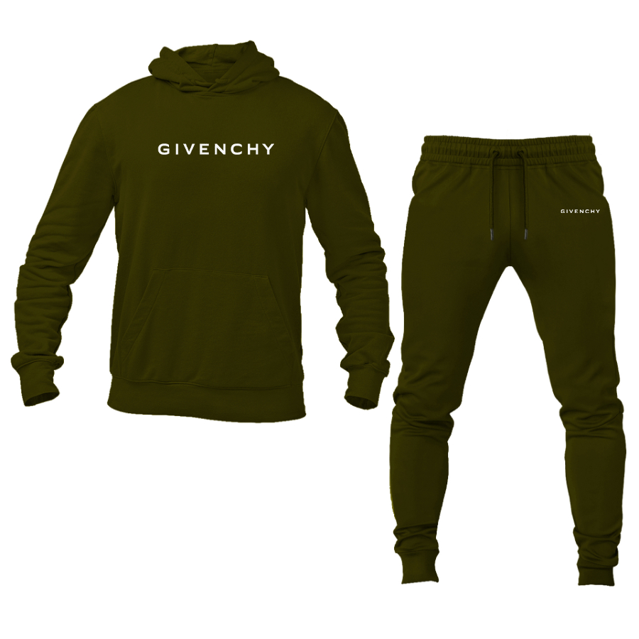 Men's Givenchy Logo Hoodie Joggers Set