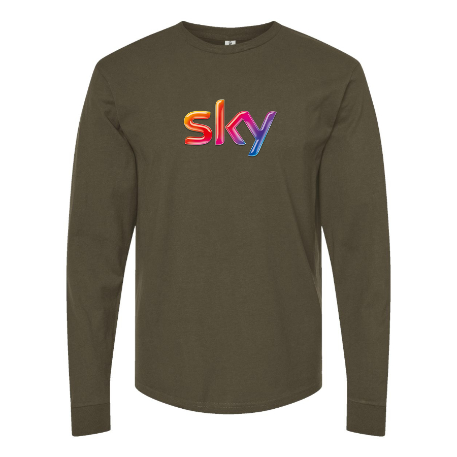 Men's Sky Logo Long Sleeve T-Shirt