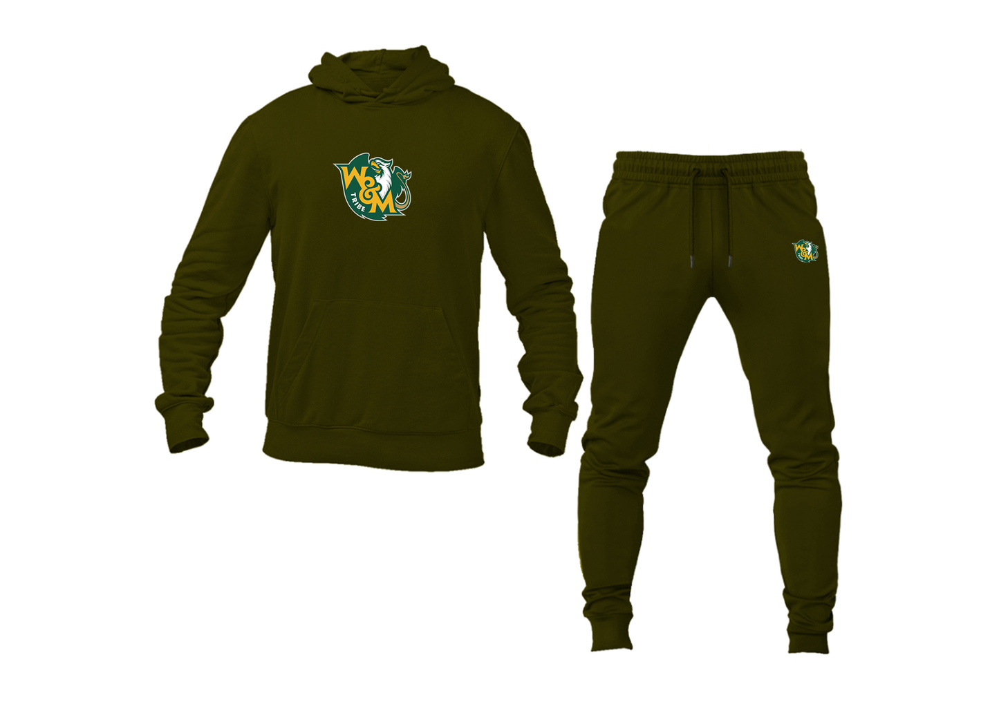 Men's William and Mary Tribe Hoodie Joggers Set
