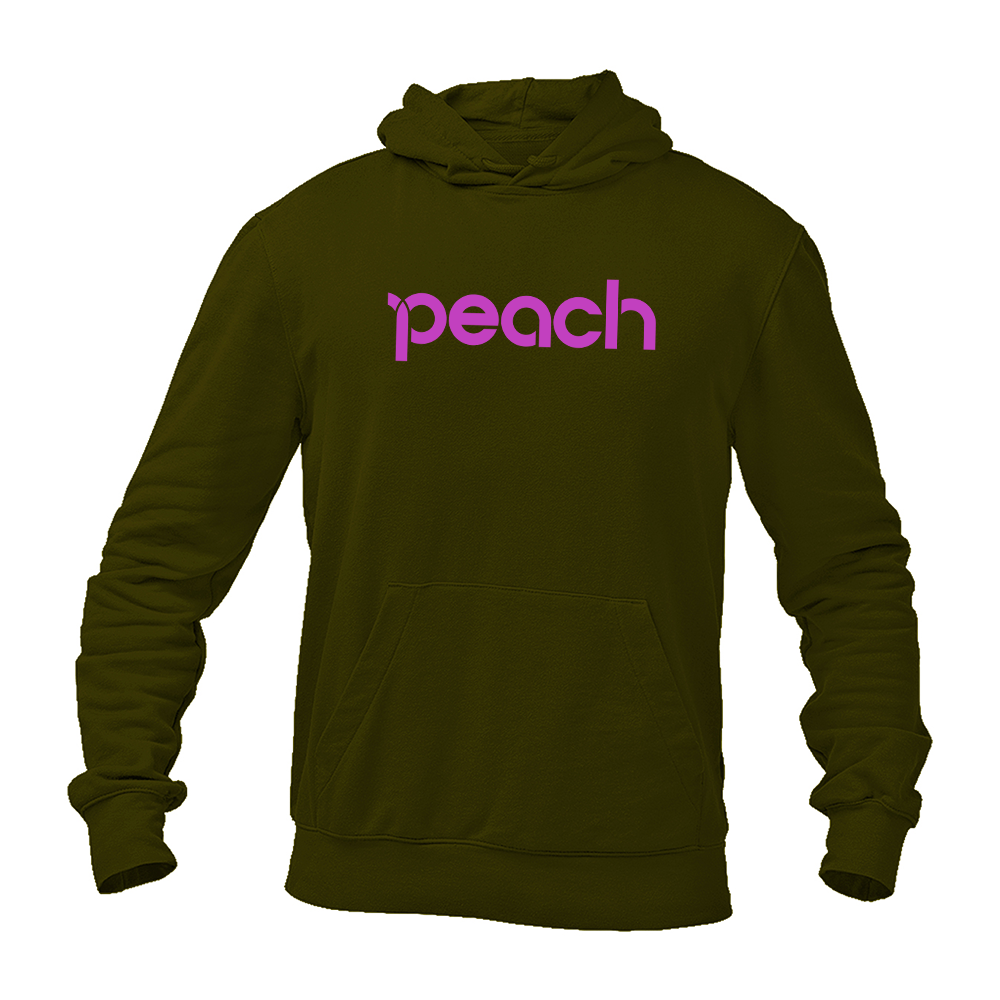Men's Peach Aviation Logo Pullover Hoodie