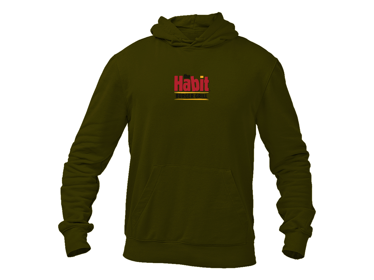 Men's The Habit Burger Grill Gildan  Heavy Blend Hooded Sweatshirt