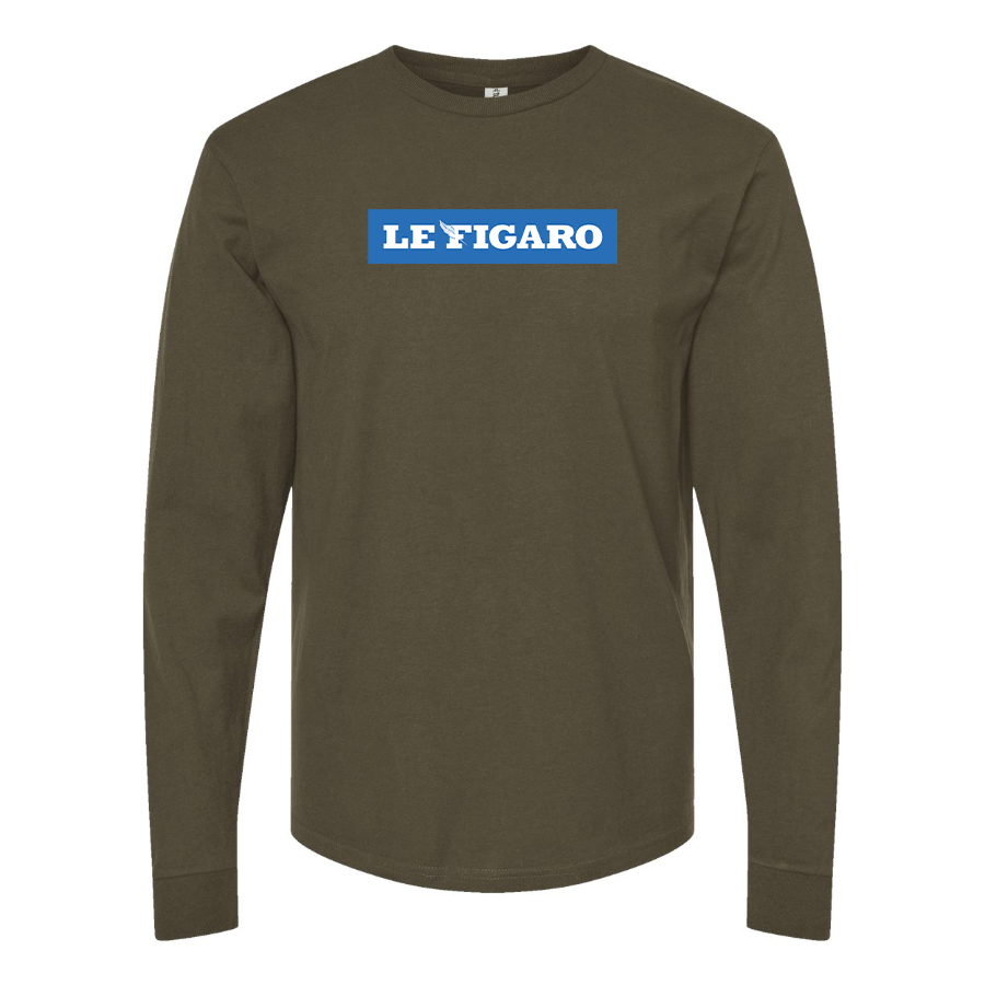 Men's Le Figaro Logo Long Sleeve T-Shirt