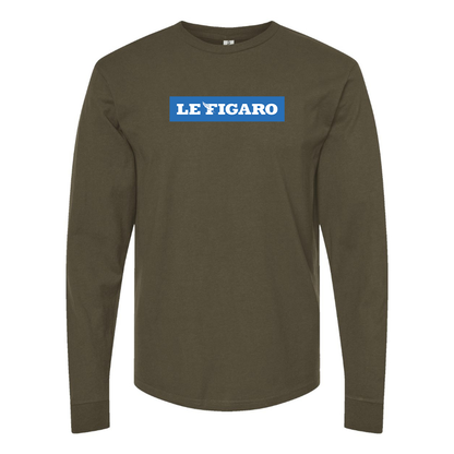 Men's Le Figaro Logo Long Sleeve T-Shirt