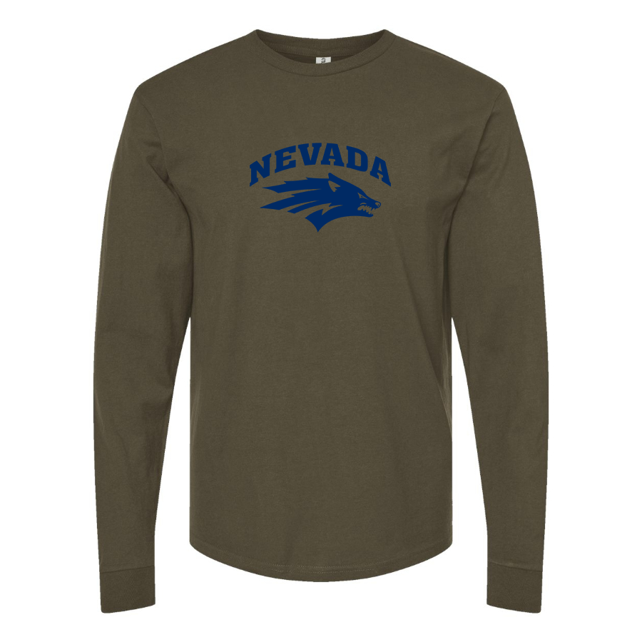 Men's Nevada Wolf Pack Logo Long Sleeve T-Shirt