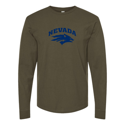 Men's Nevada Wolf Pack Logo Long Sleeve T-Shirt