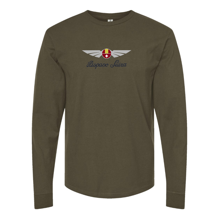 Men's Hispano Suiza Logo Long Sleeve T-Shirt
