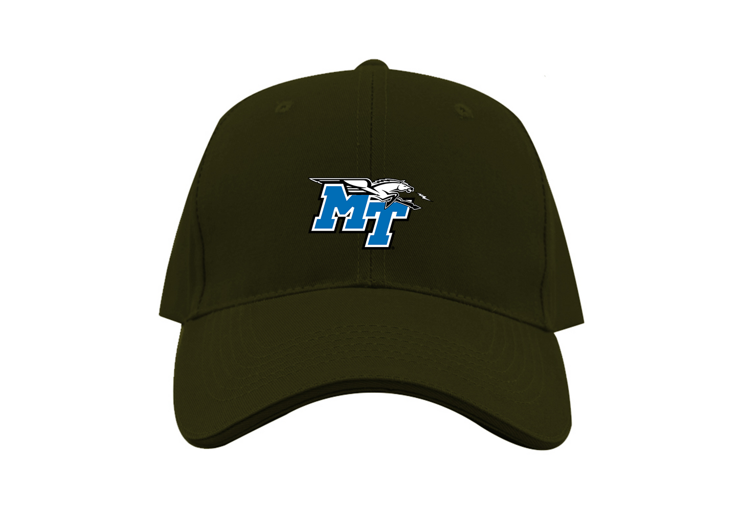 Middle Tennessee Blue Raiders Logo Dad Baseball Cap Hat