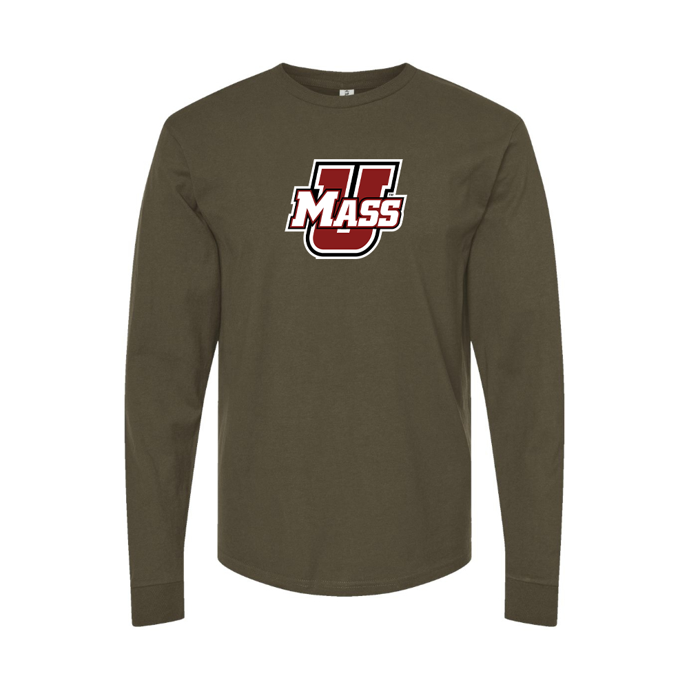 Men's Massachusetts Minutemen Logo Long Sleeve T-Shirt