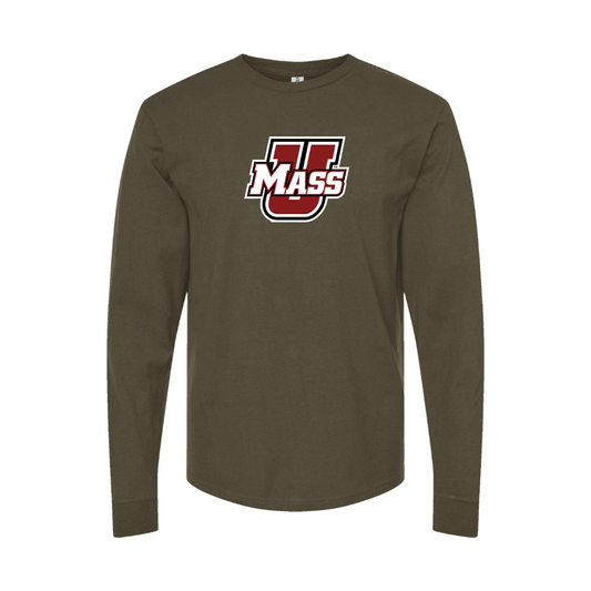 Men's Massachusetts Minutemen Logo Long Sleeve T-Shirt