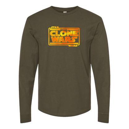 Men's The Clone wars Logo Long Sleeve T-Shirt