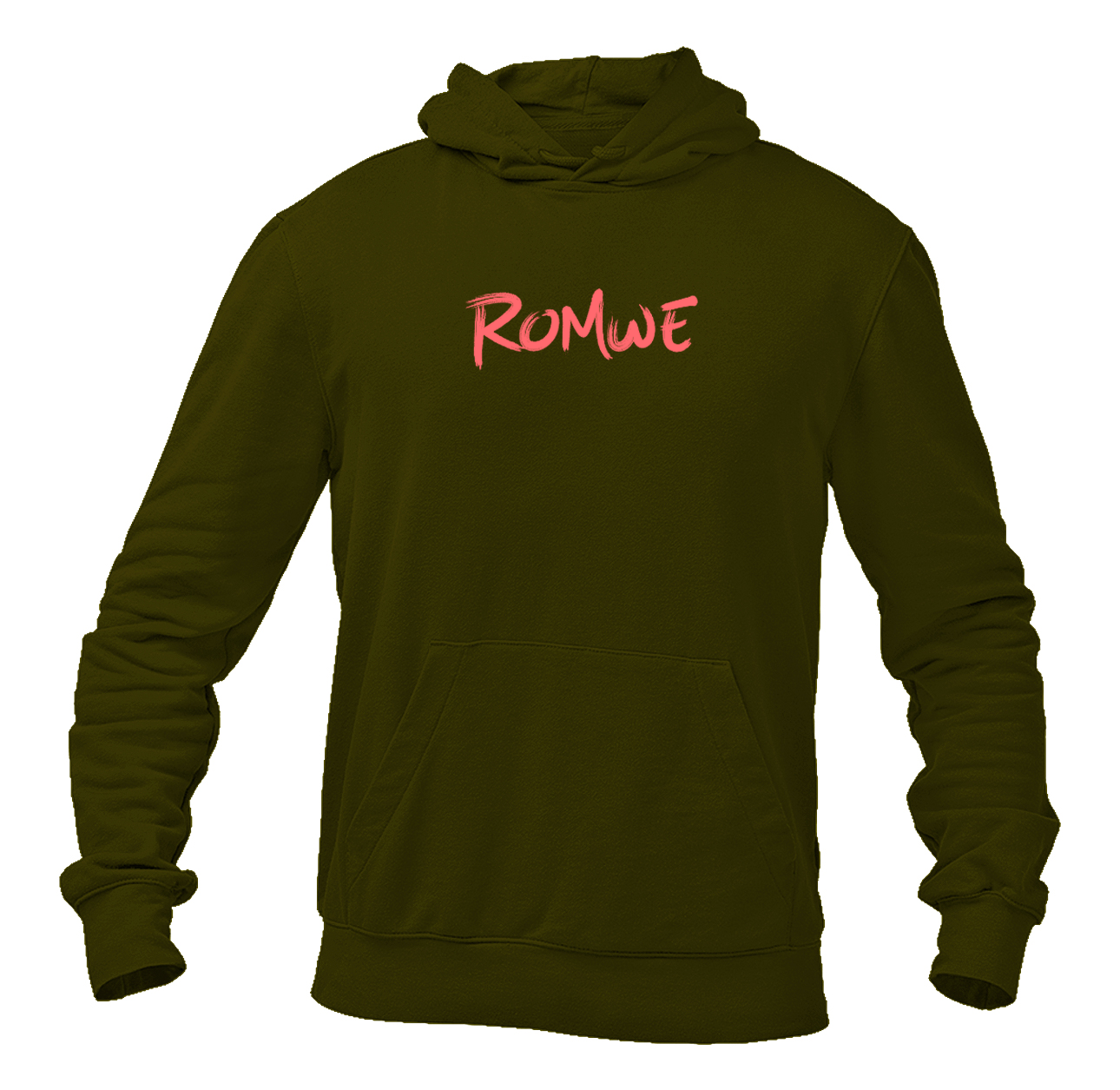 Men's Romwe Logo  Pullover Hoodie