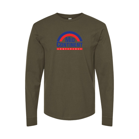 Men's Mid Continent Conference Logo Long Sleeve T-Shirt
