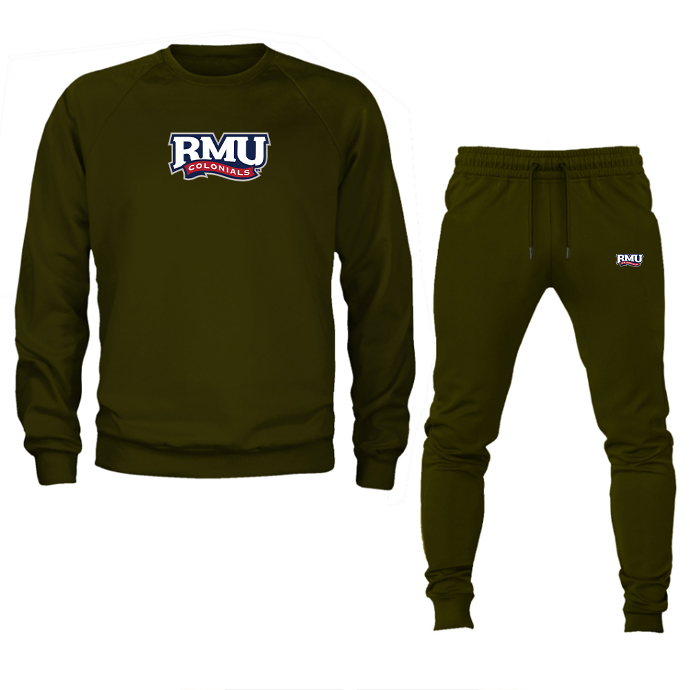 Men's Robert Morris Colonials Logo Crewneck Sweatshirt Joggers Suit