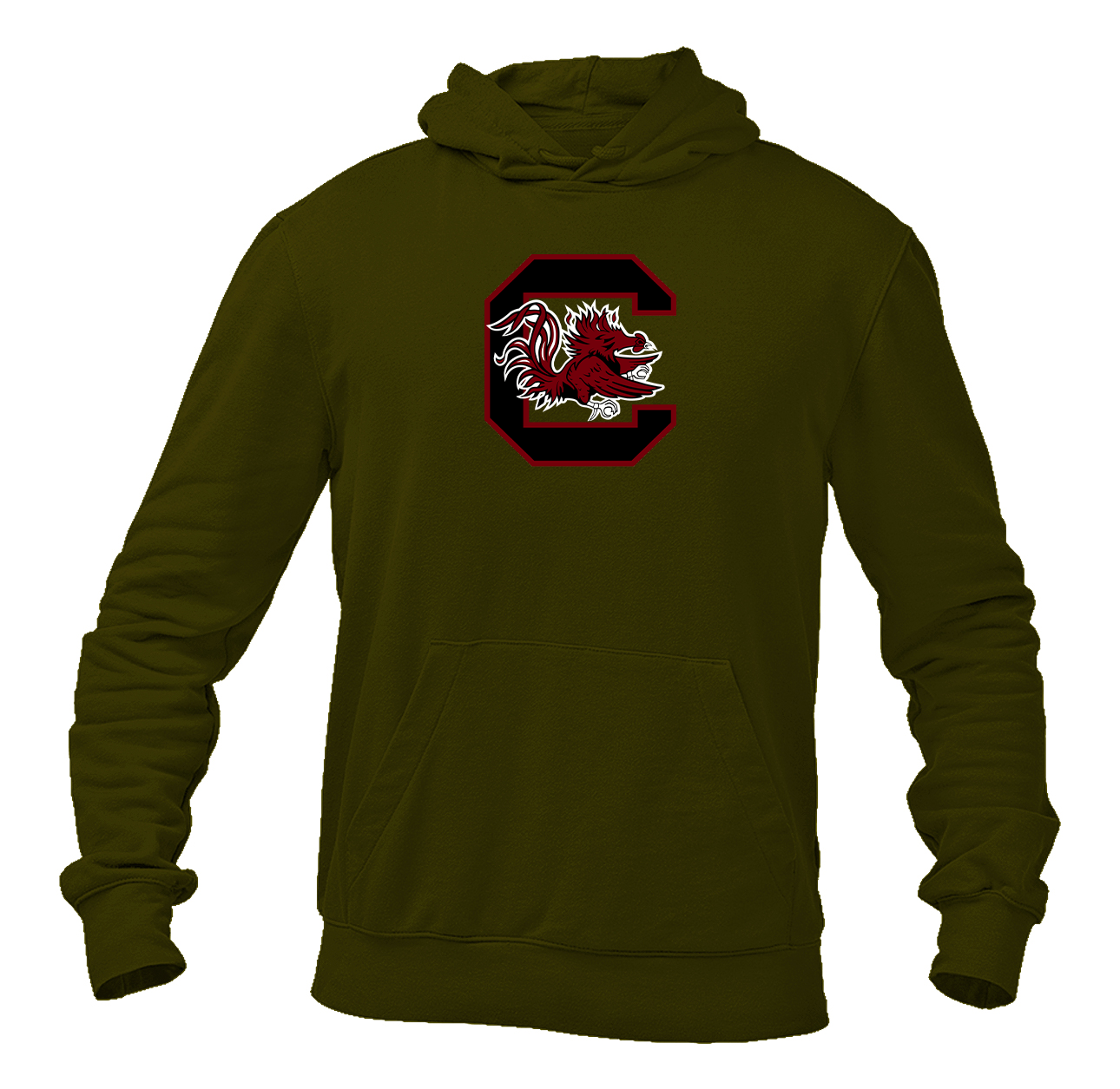 Men's South Carolina Gamecocks Logo Gildan  Heavy Blend Hooded Sweatshirt