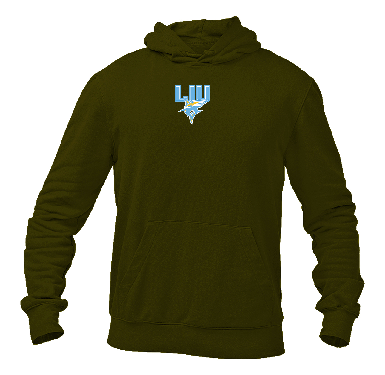 Men's LIU Brooklyn Blackbirds Logo Pullover Hoodie