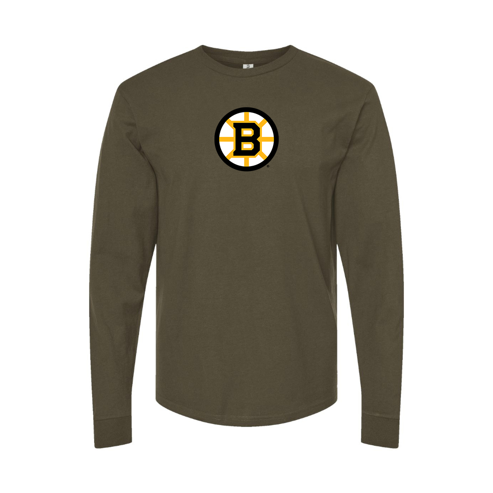Men's Boston Bruins Logo Long Sleeve T-Shirt