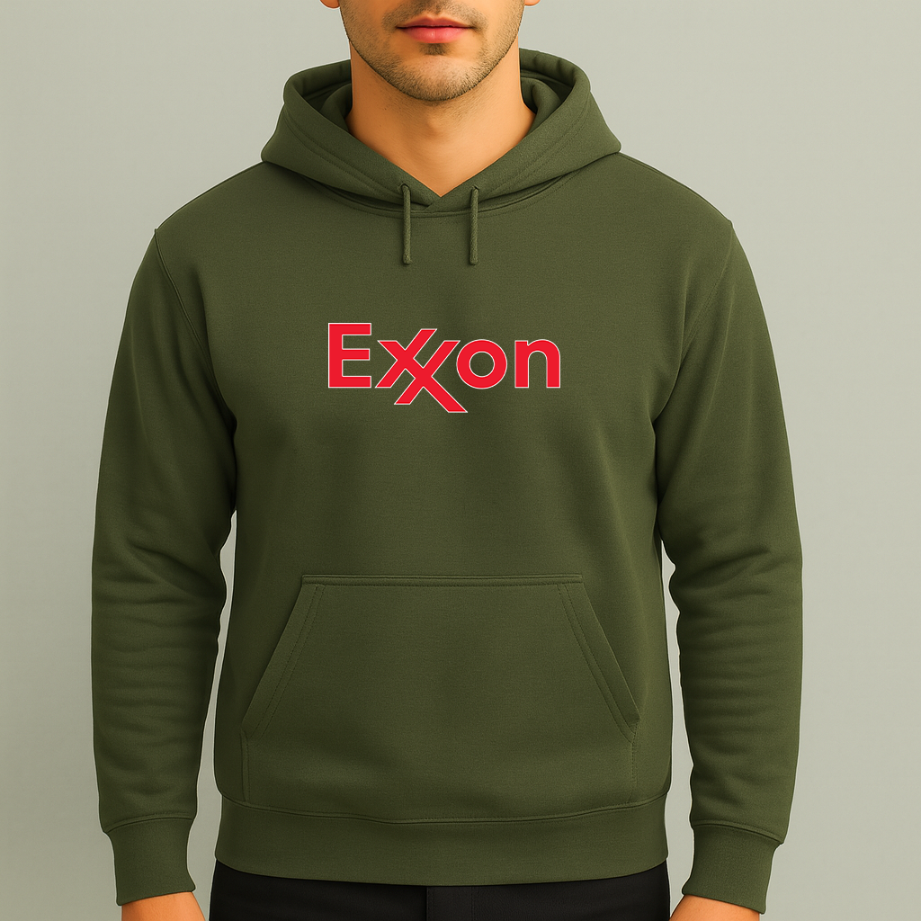 Men's Exxon Gas Station  Pullover Hoodie