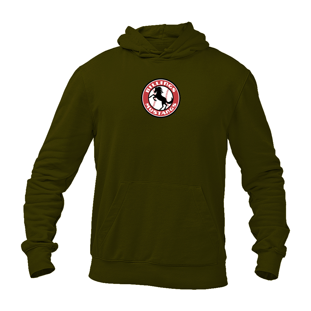 Men's Billings Mustangs Logo Pullover Hoodie