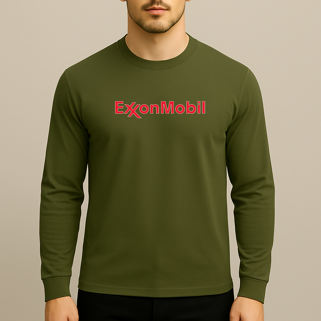 Men's Exxon Gas Station Long Sleeve T-Shirt