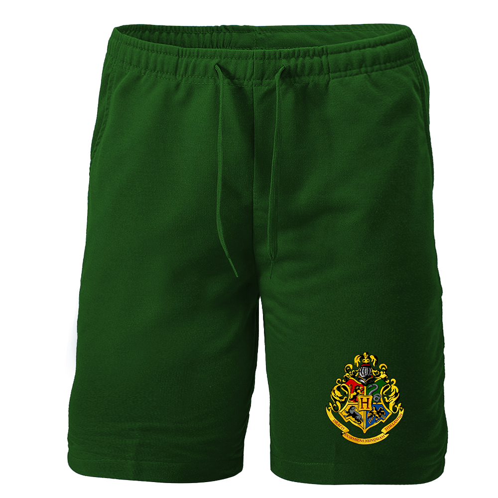 Men's Hogwarts Emblem Harry Potter Movie Athletic Fleece Shorts