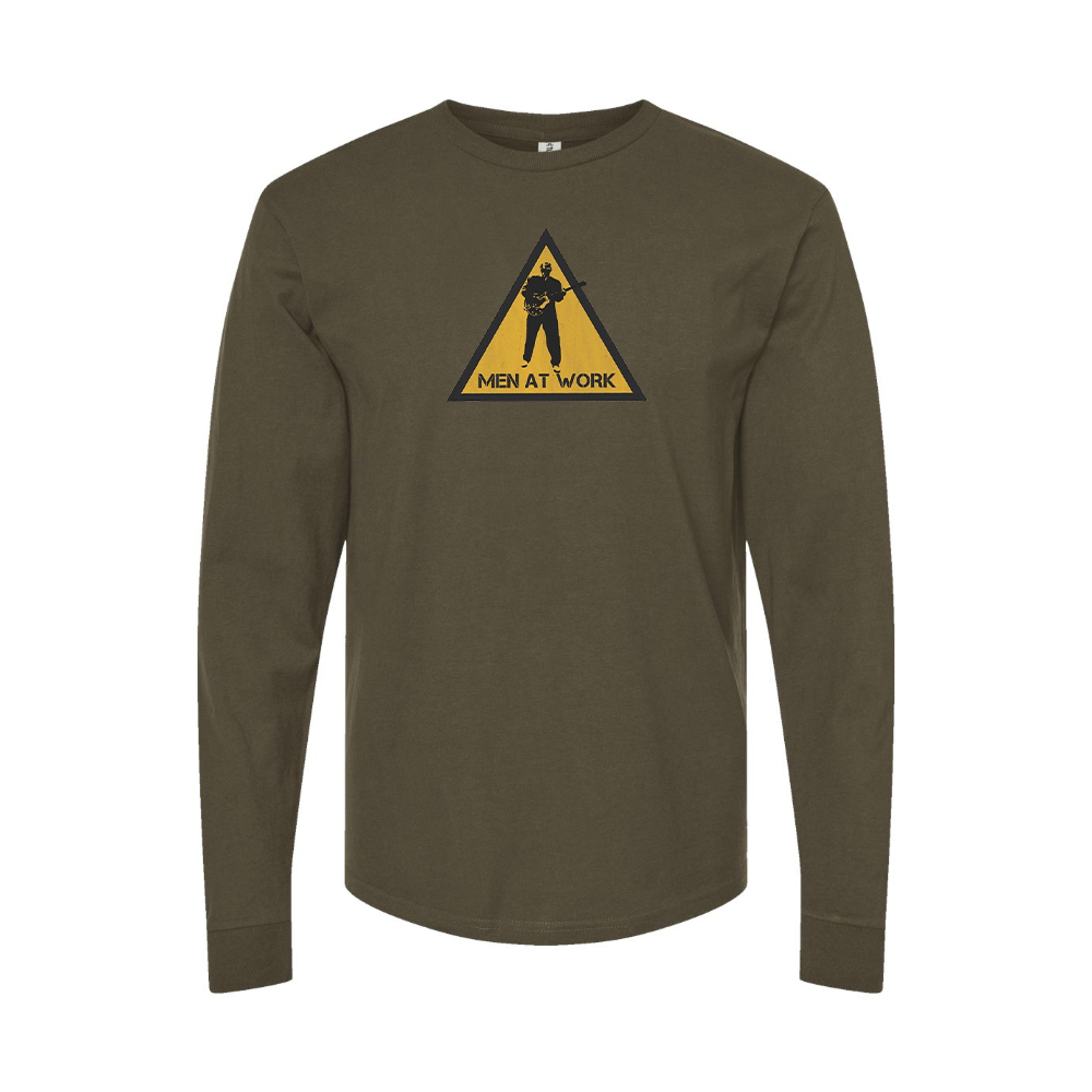 Men's Men at Work Logo Long Sleeve T-Shirt
