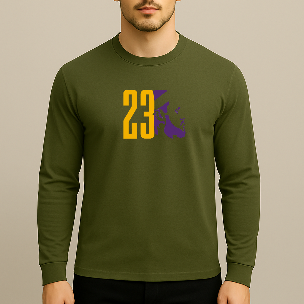 Men's Lebron James 23 Sports Long Sleeve T-Shirt