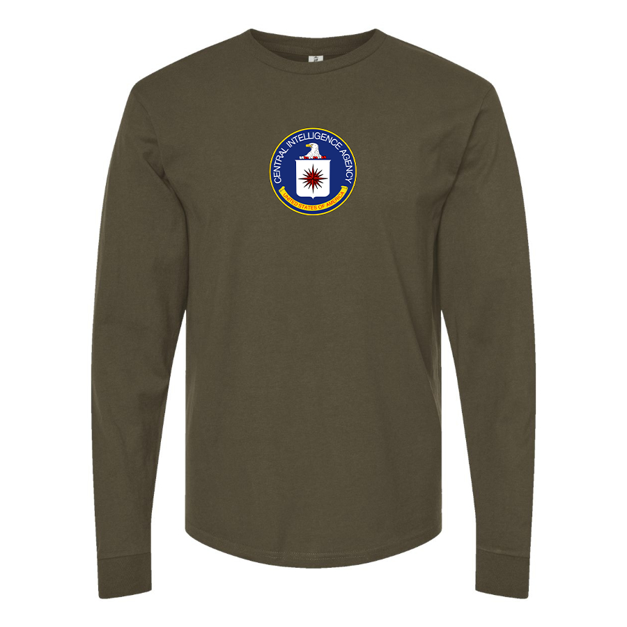Men's CIA Logo Long Sleeve T-Shirt