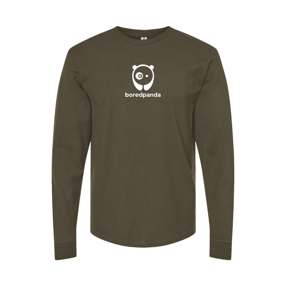 Men's Bored Panda Logo Long Sleeve T-Shirt