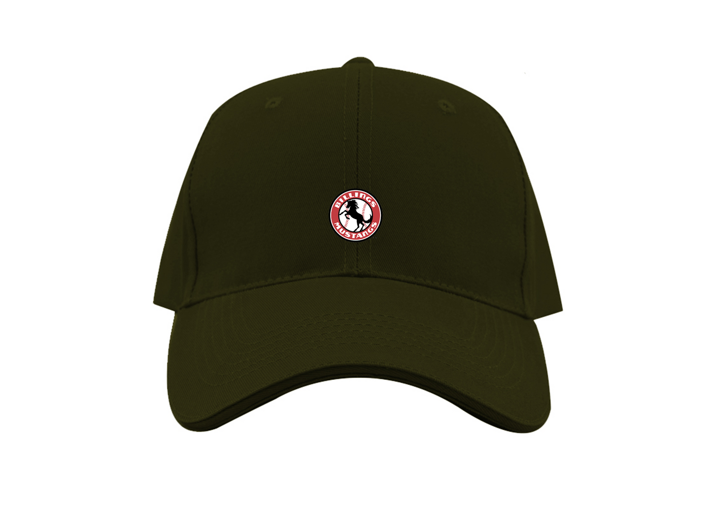 Billings Mustangs Logo Dad Baseball Cap Hat