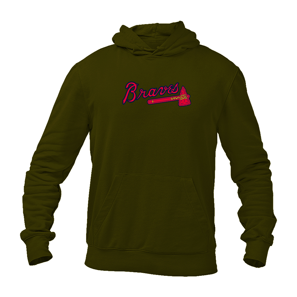 Men's Atlanta Braves Logo Pullover Hoodie