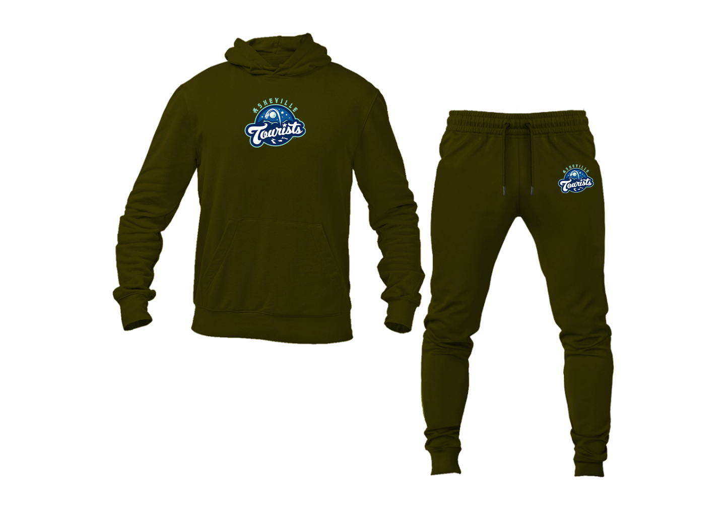 Men's Asheville Tourists Logo Hoodie Joggers Set