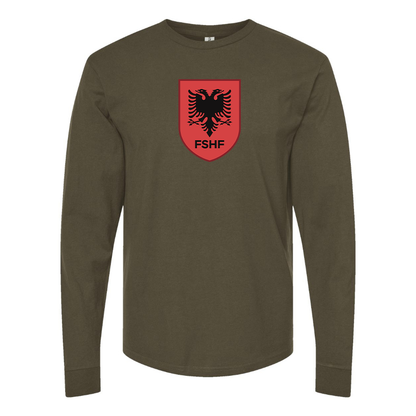 Men's Albania National Soccer Team Long Sleeve T-Shirt