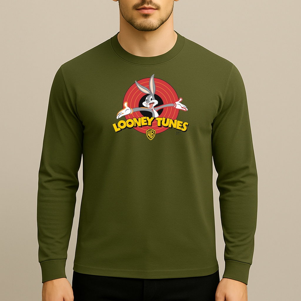 Men's Looney Tunes Warner Brothers Cartoon Long Sleeve T-Shirt