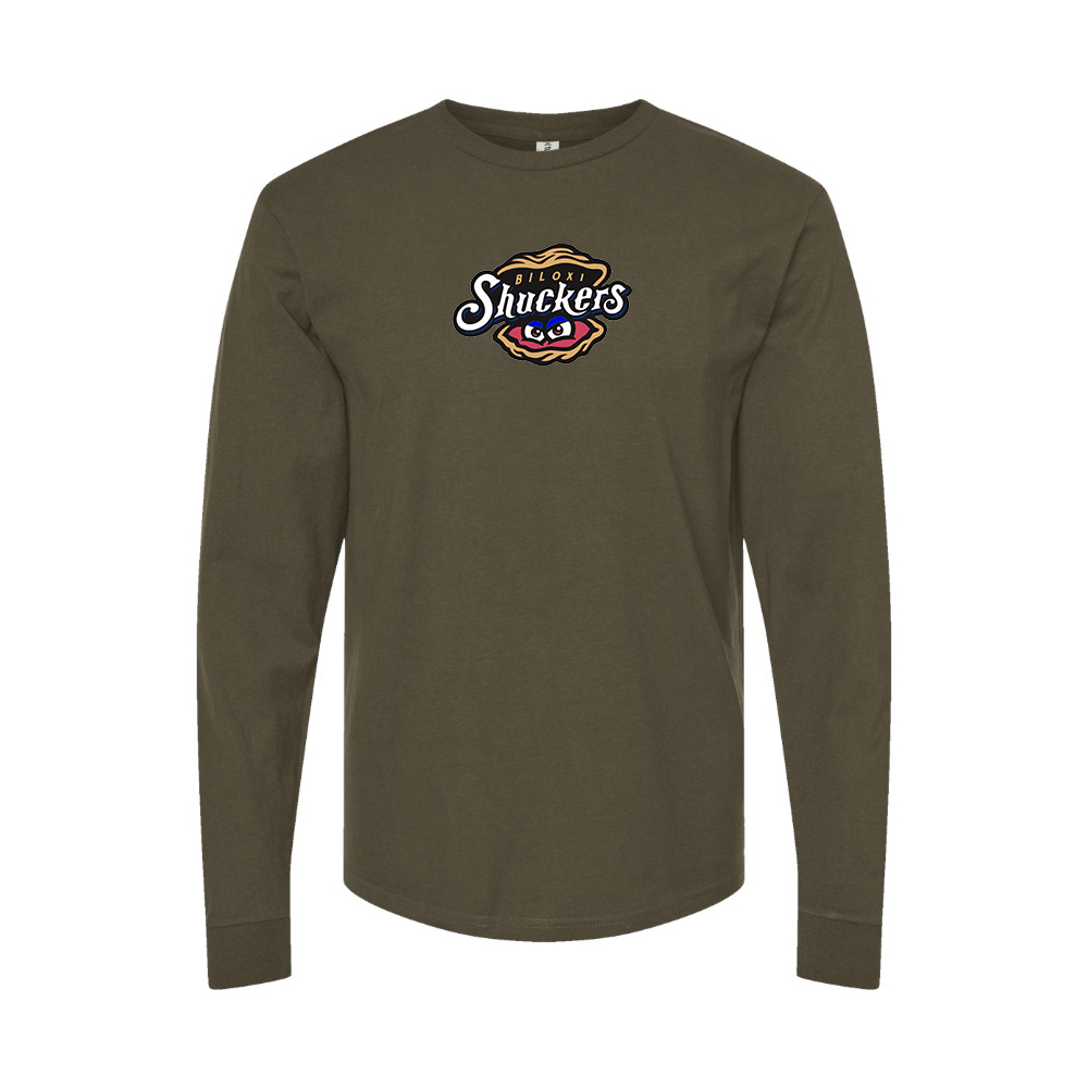 Men's Biloxi Shuckers Logo Long Sleeve T-Shirt