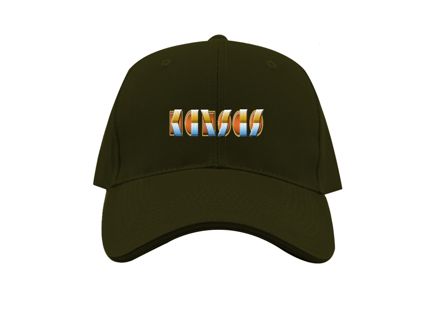 Kansas Logo Dad Baseball Cap Hat