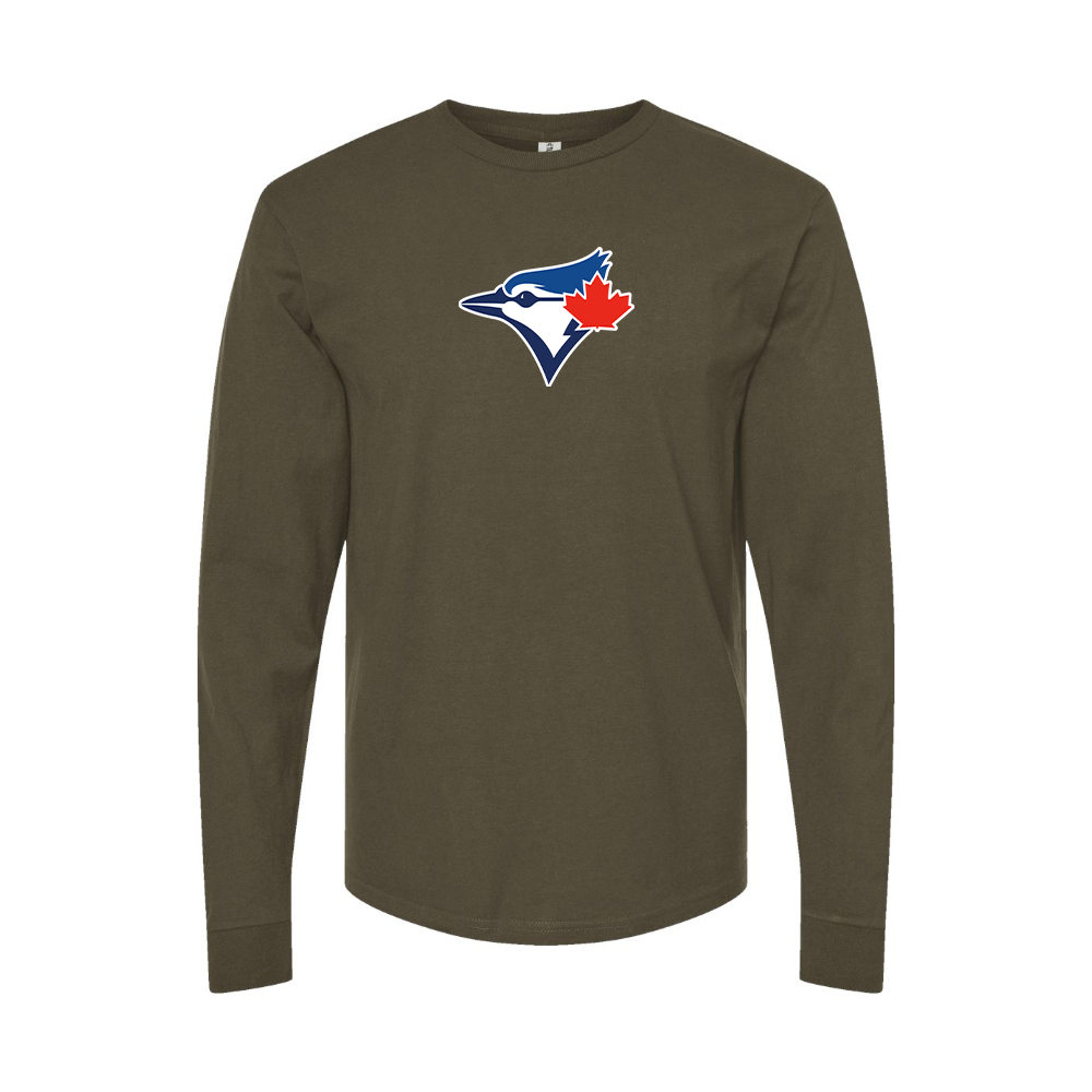 Men's Bluefield Blue Jays Logo Long Sleeve T-Shirt