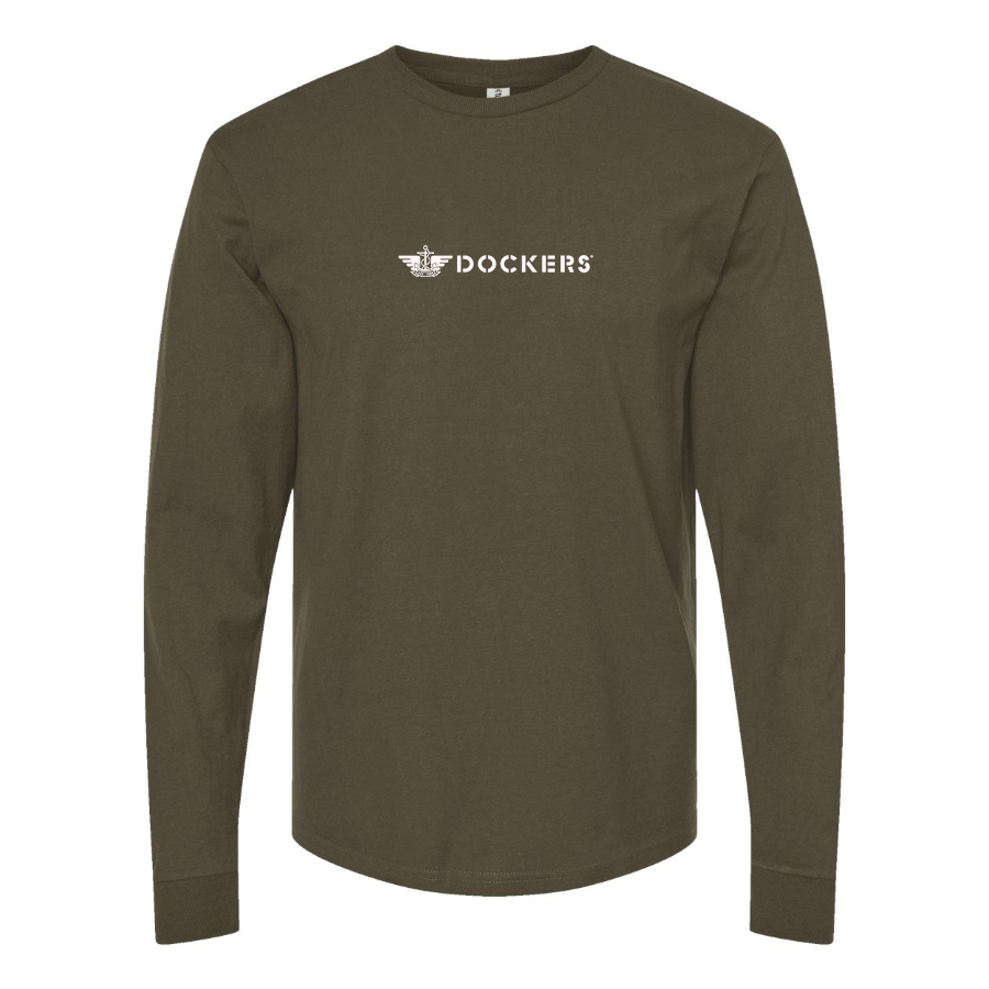 Men's Dockers Logo Long Sleeve T-Shirt