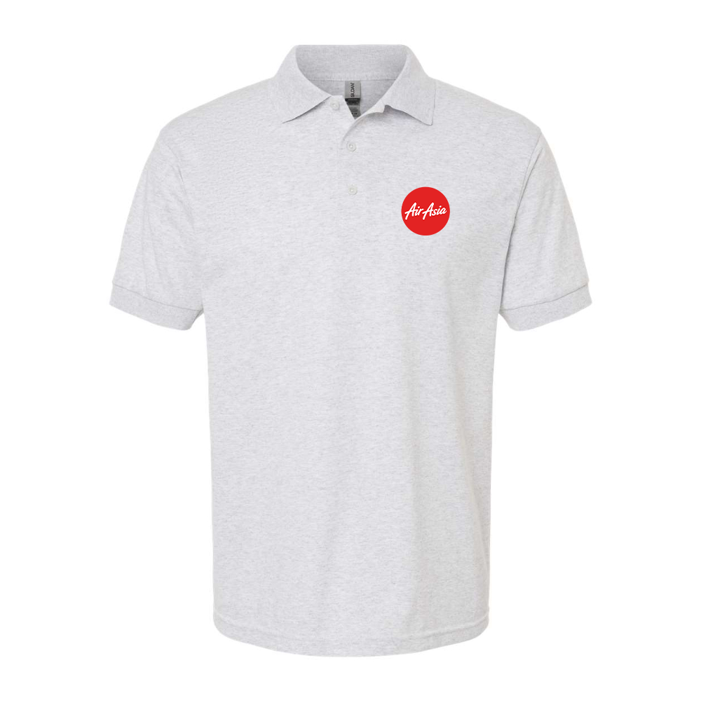 Men's Air Asia Logo Gildan Dry Blend Jersey Polo