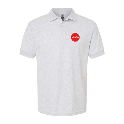 Men's Air Asia Logo Gildan Dry Blend Jersey Polo