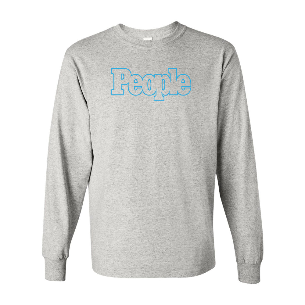 Men's People Magazine Logo Gildan Heavy Cotton Long Sleeve T-Shirt