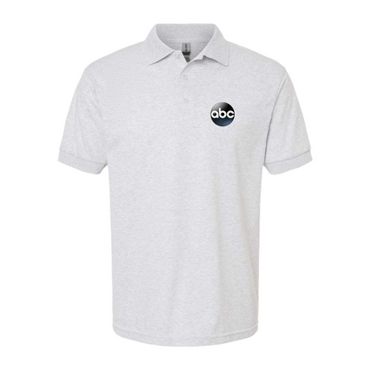 Men's Abc Logo Gildan Dry Blend Jersey Polo