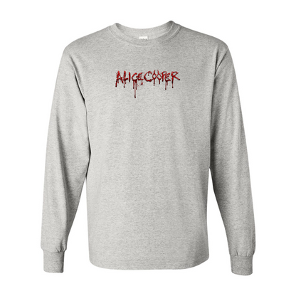 Men's Alice Cooper Logo Gildan Heavy Cotton Long Sleeve T-Shirt