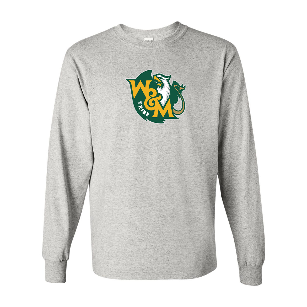 Men's William and Mary Tribe Gildan Heavy Cotton Long Sleeve T-Shirt