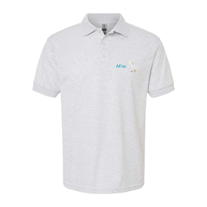 Men's Aflac Logo and Duck Gildan Dry Blend Jersey Polo
