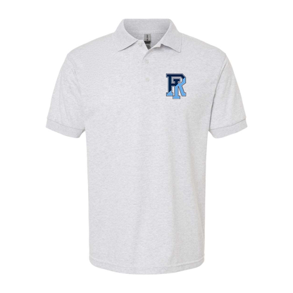 Men's Rhode Island Rams Logo Gildan Dry Blend Jersey Polo