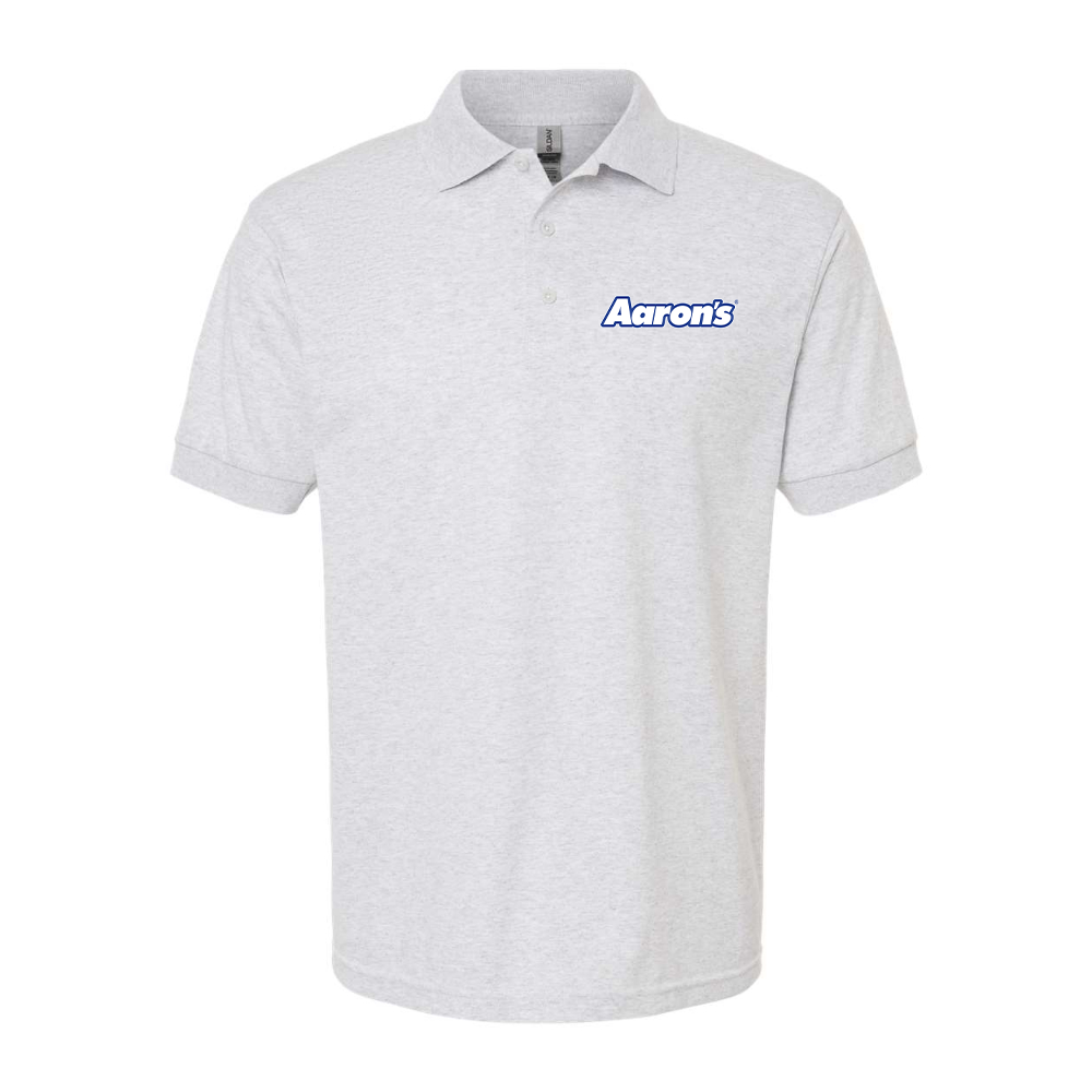Men's Aaron_s Logo Gildan Dry Blend Jersey Polo