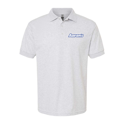 Men's Aaron_s Logo Gildan Dry Blend Jersey Polo