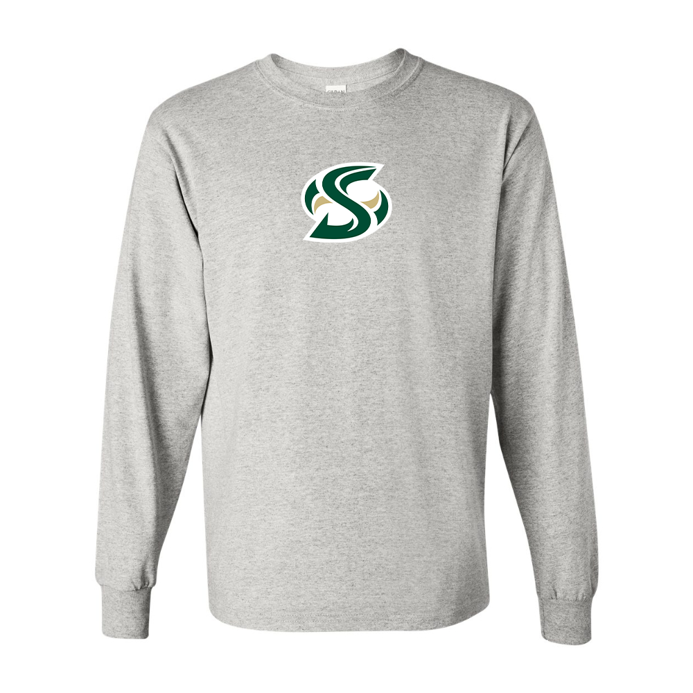 Men's Sacramento State Hornets Logo  Gildan Heavy Cotton Long Sleeve T-Shirt